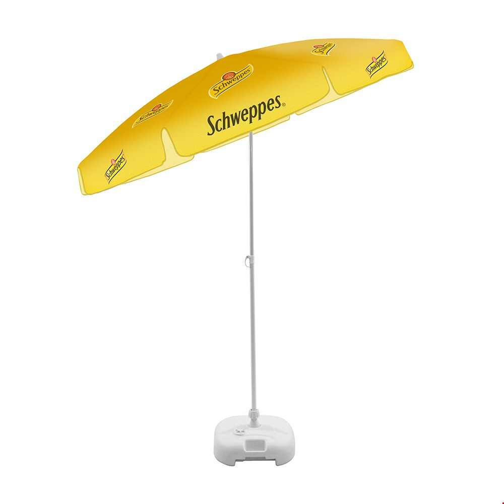 Promotional Umbrellas Can Be Titled And Angled For Shade 