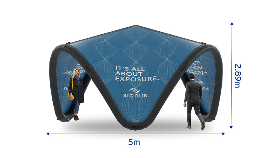 Signus ONE Branded Inflatable Pavilion 5m