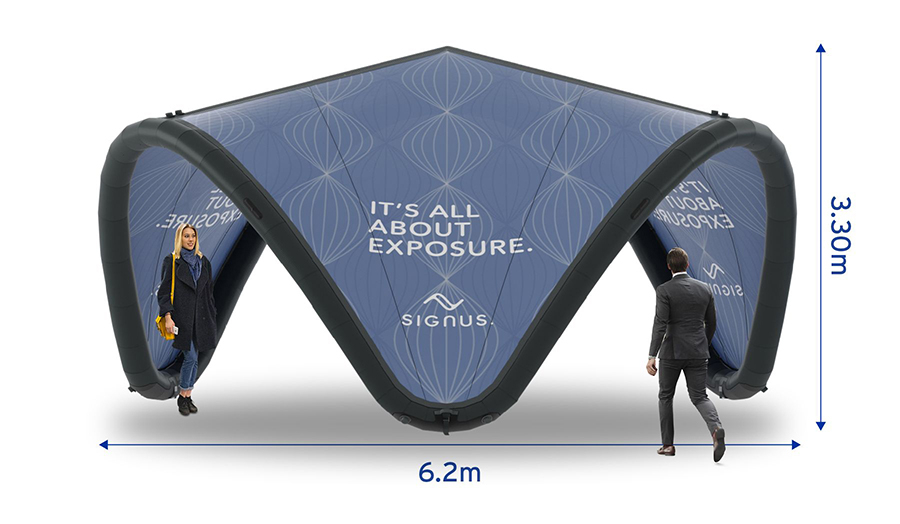 Signus ONE Branded Inflatable Pavilion 6m