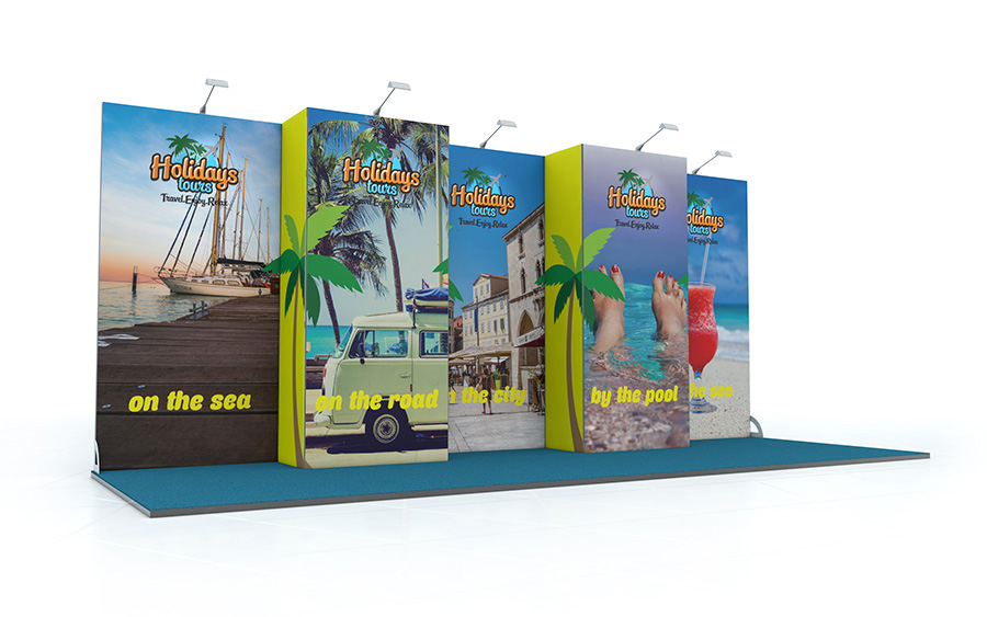 Linear Exhibition Stand Back Wall
