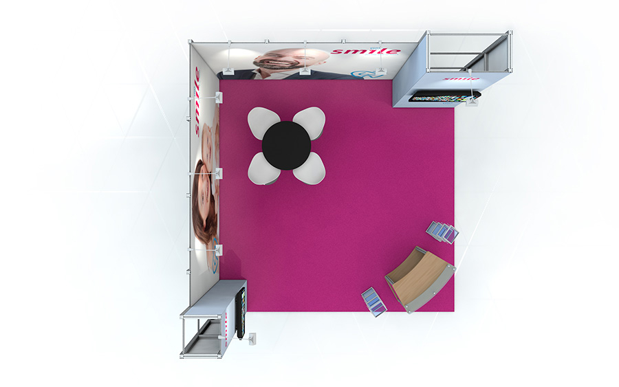 Vector Exhibition Stand Plan View