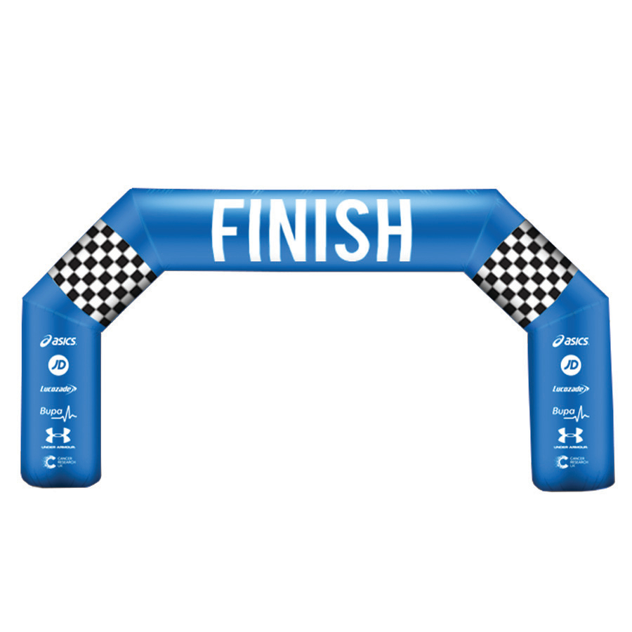 10m Angled Inflatable race Arches