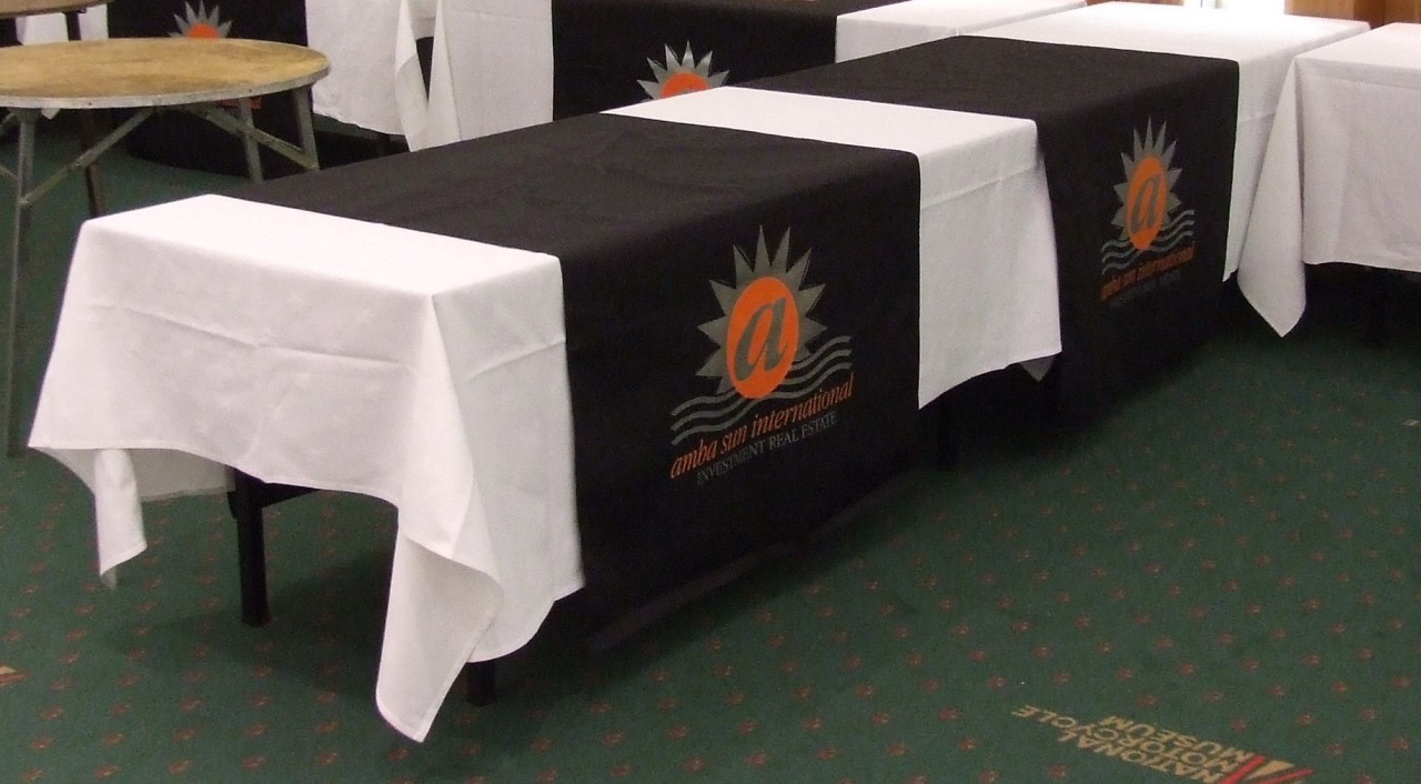 Branded Table Runner 2000mm x 1000mm