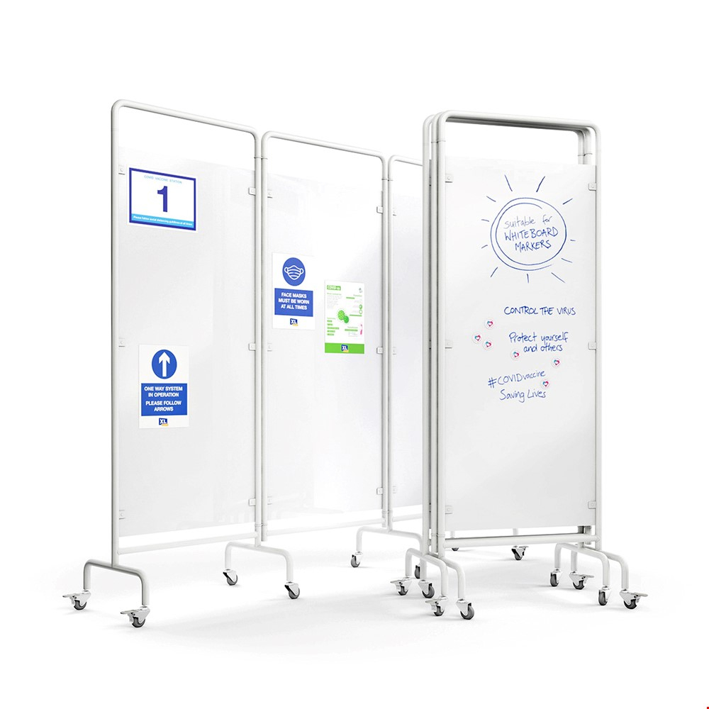 DIGNITY® Medical Screens Protective Whiteboards on Wheels