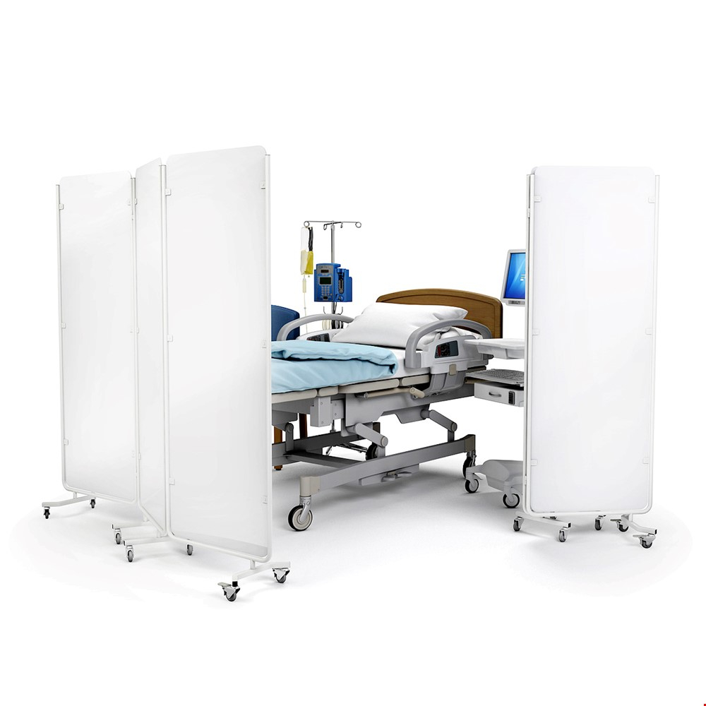 DIGNITY® PLUS Hospital Medical Privacy Screens For Bedside Examinations