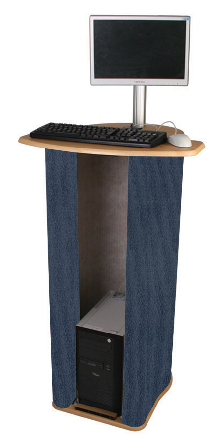 Data Pod Exhibition Counter with Fabric Wrap