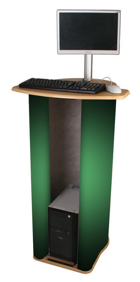 Data Pod Promotional Counter with Graphic Wrap