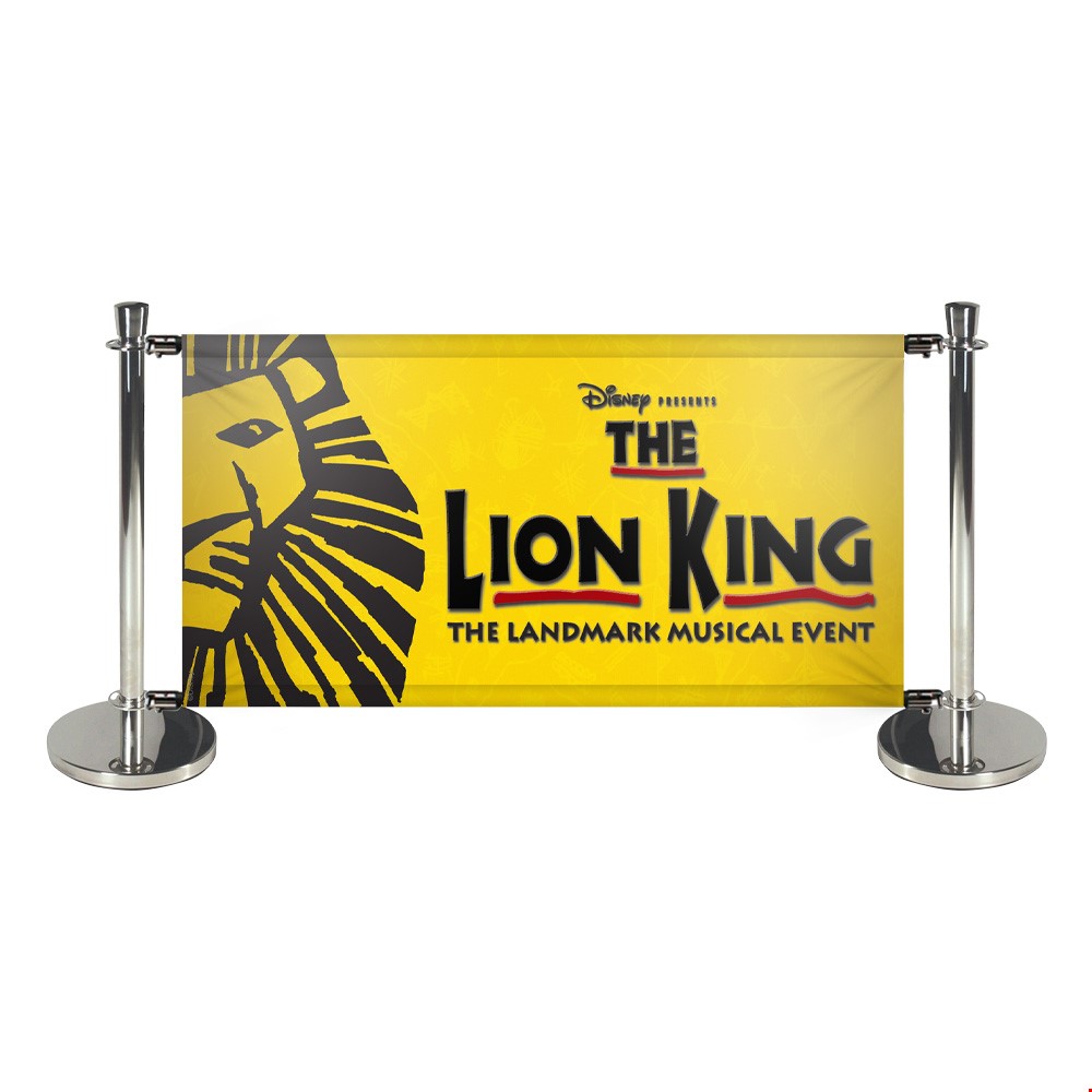 Deluxe Queue Barriers With Printed Banners