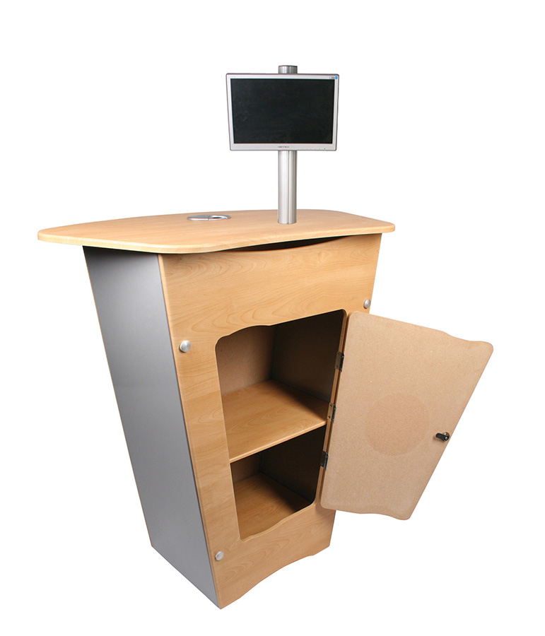 Deluxe V Counter Back View (LCD Mount Not Included)