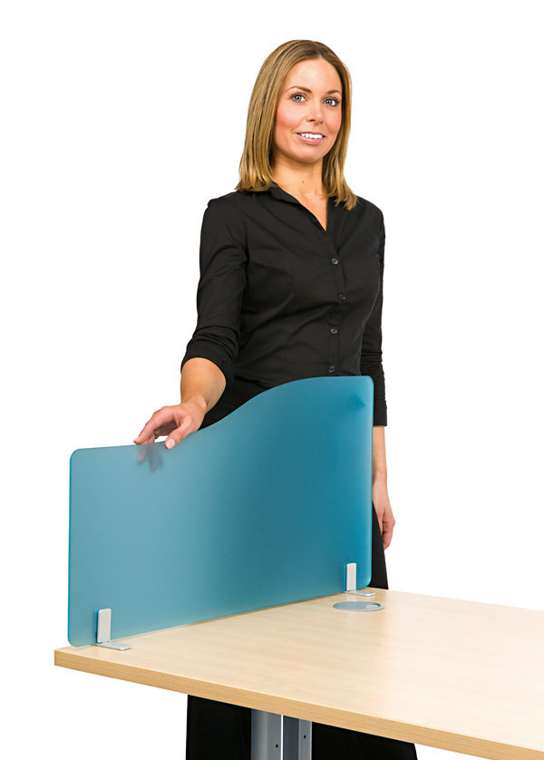 Desktop Screen in Summer Blue Acrylic