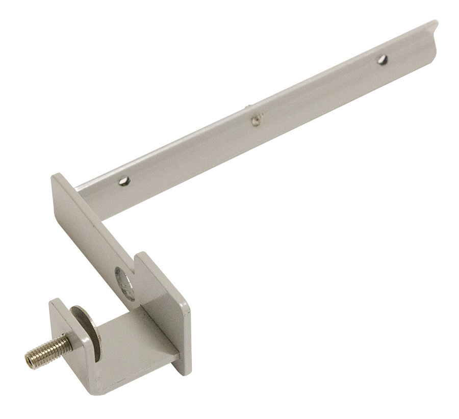 Desk Clamp for Glazed Screen with Triple Tool Rail