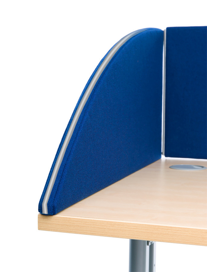 Side View of the Standard Acoustic Desk Partition