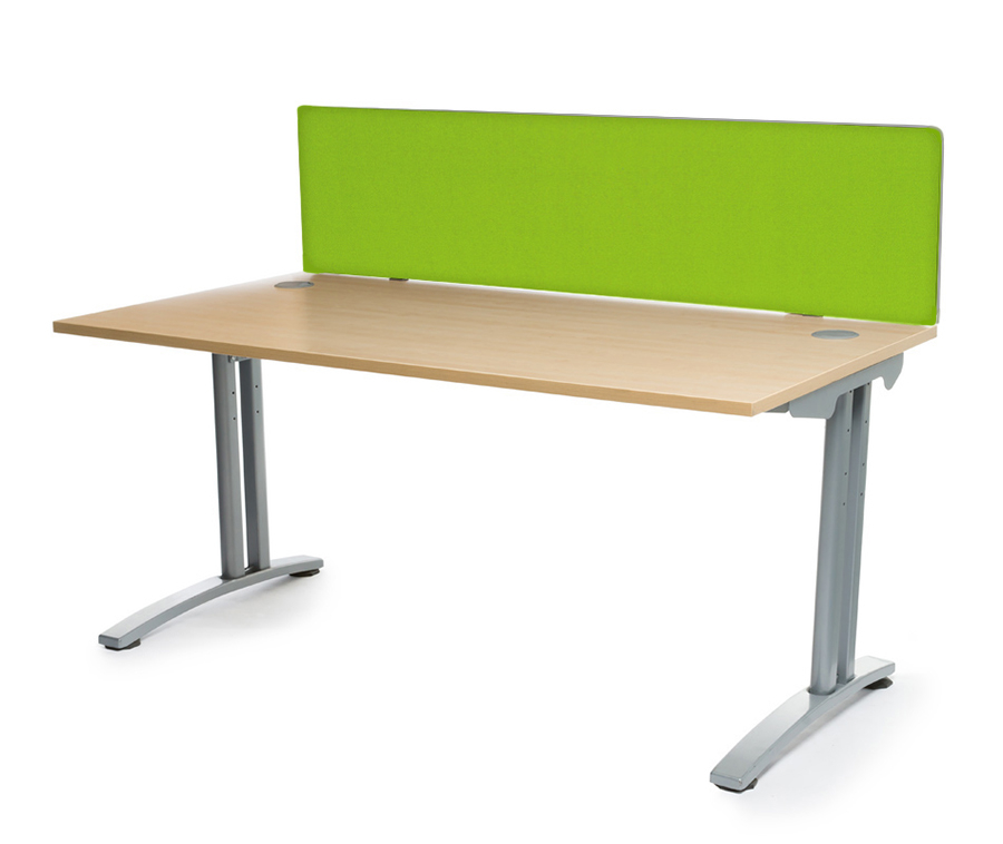 Straight Desk Divider in Madura Green
