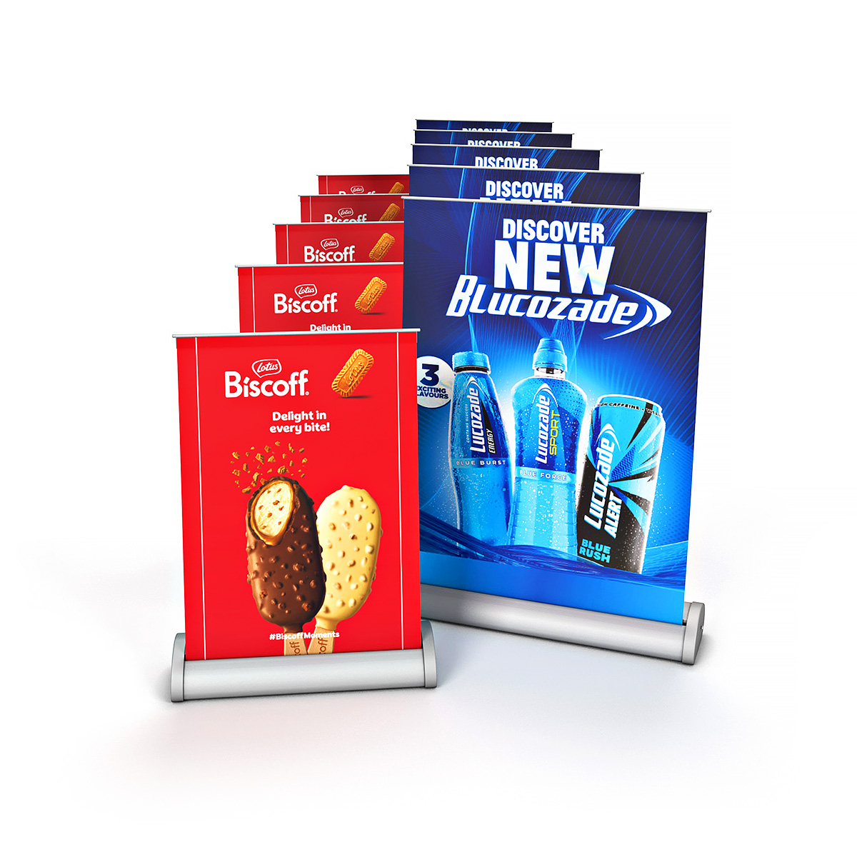 Desktop Roller Banner Stand Bundle Packs