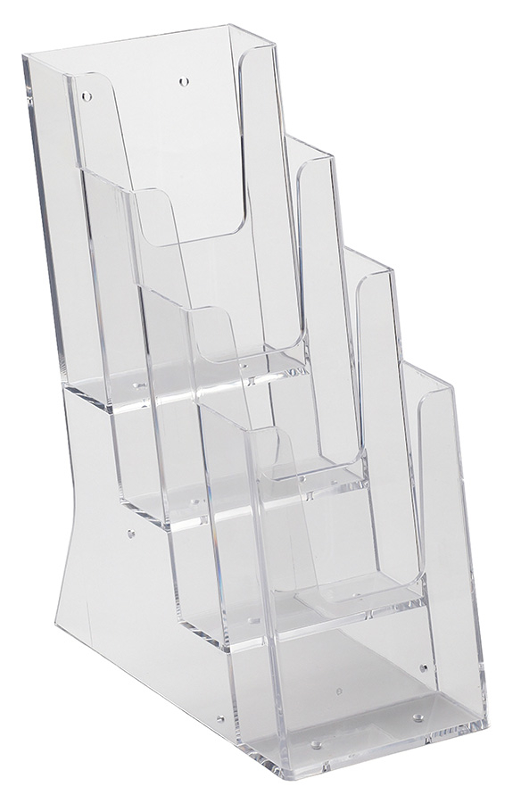Desktop Leaflet Holder: Size DL (1/3 A4) - 4 Pocket