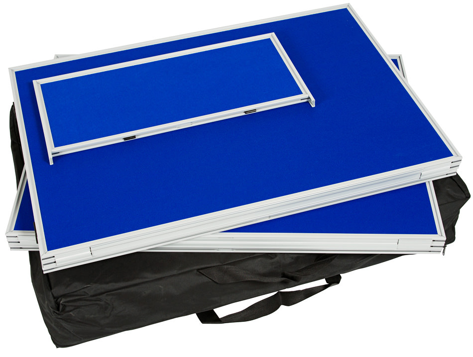 6 Panel Display Boards. Lightweight and pack down into supplied carry bag