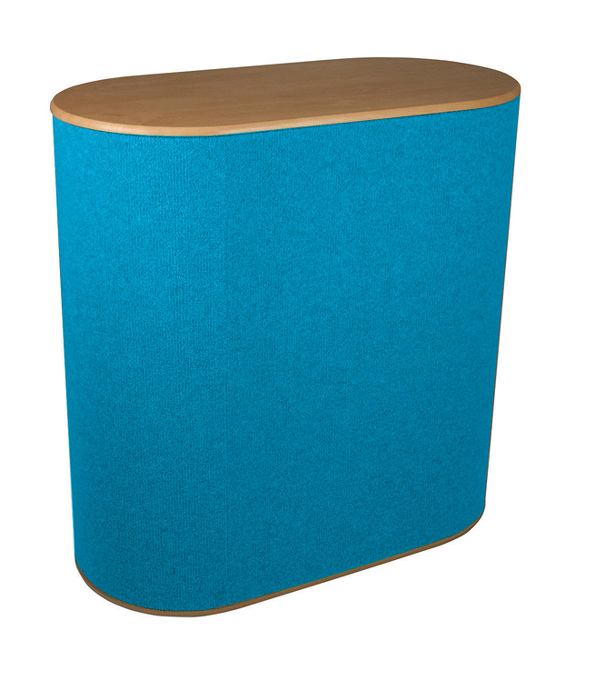Double D Portable Counter with Fabric Wrap