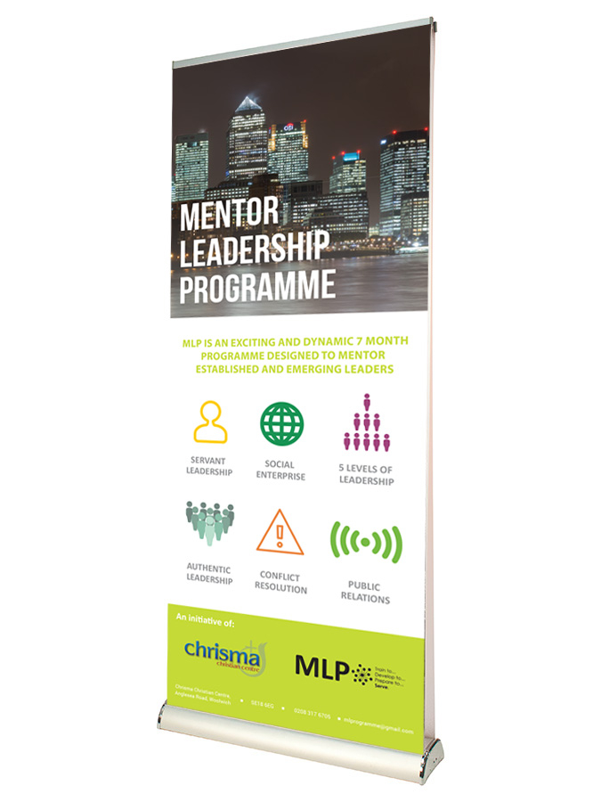 Edge 2 Pull Up Banner - Double Sided