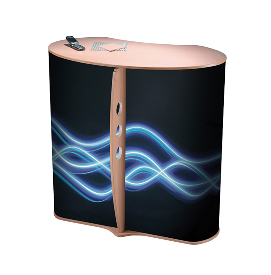 Elan Counter with Optional Graphic Wrap