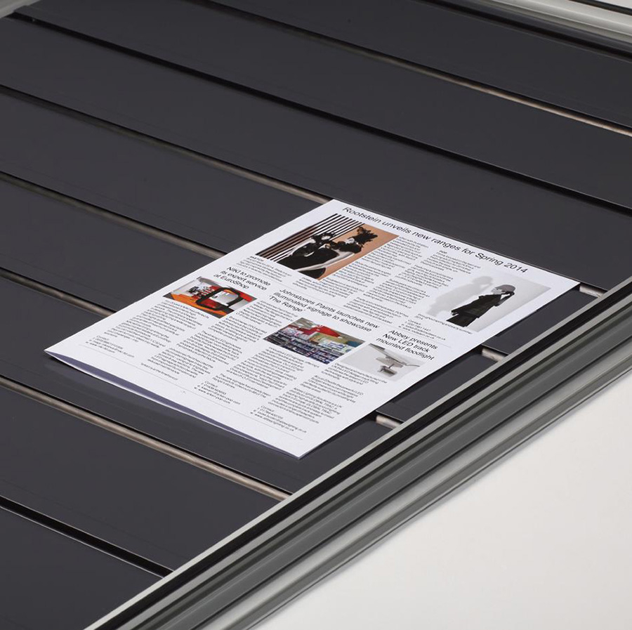 Easy Poster Change With Grip Rail