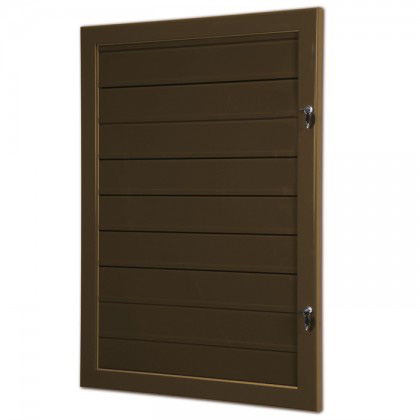 Chocolate Brown Lockable Noticeboard
