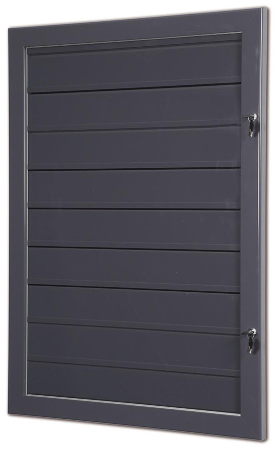 Slate Grey Tamperproof Bulletin Board