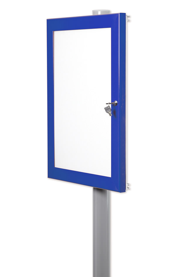 Blue post mouth External Notice Board
