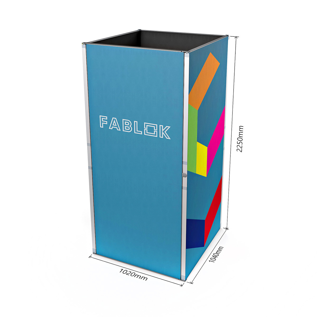 FABLOK® Exhibition Stand Storage Cupboard Size Dimensions.