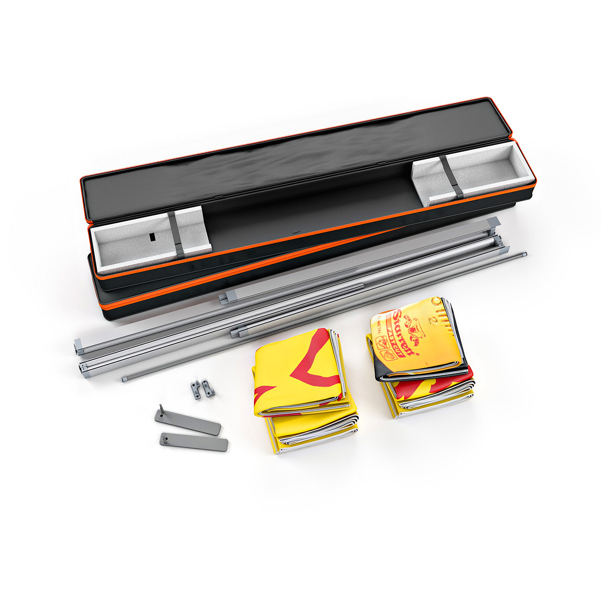 FABLOK® Fabric Display Components Including Aluminium SEG Frames and Tension Fabric Graphics
