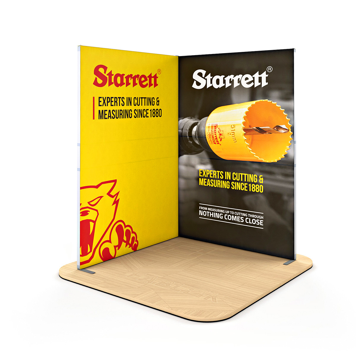 FABLOK® Fabric Display Stand Corner Display Exhibition Booth 2m x 2m