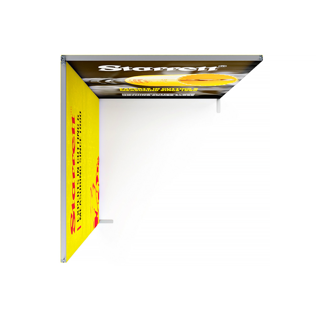Overhead Flood Plan of 2x2m FABLOK® SEG Display Stand