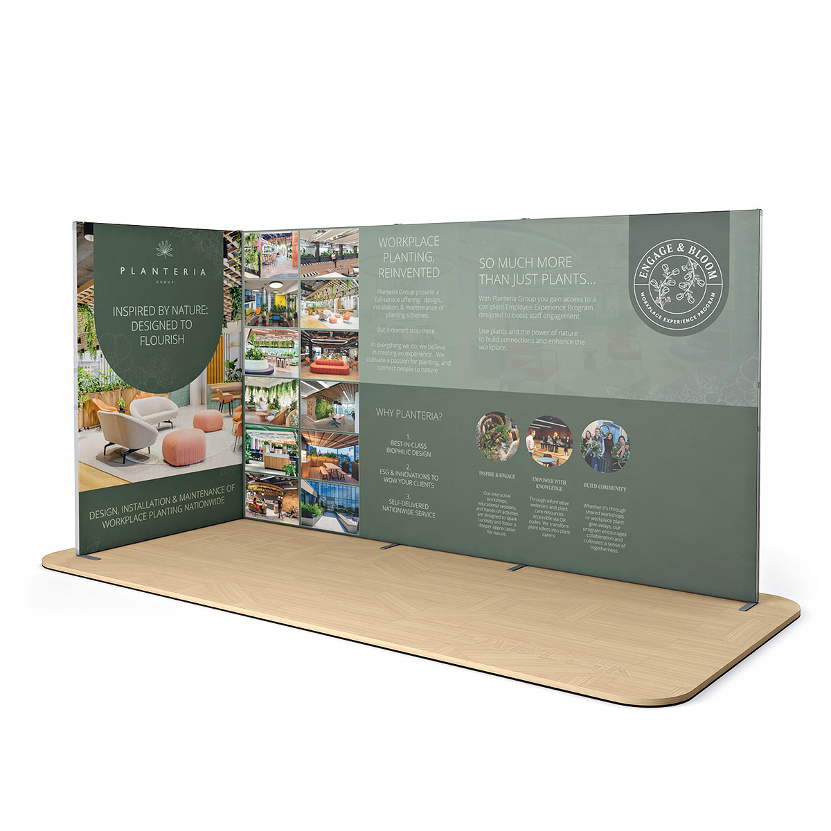 FABLOK® Fabric Display Stand Exhibition Corner Display 4x2