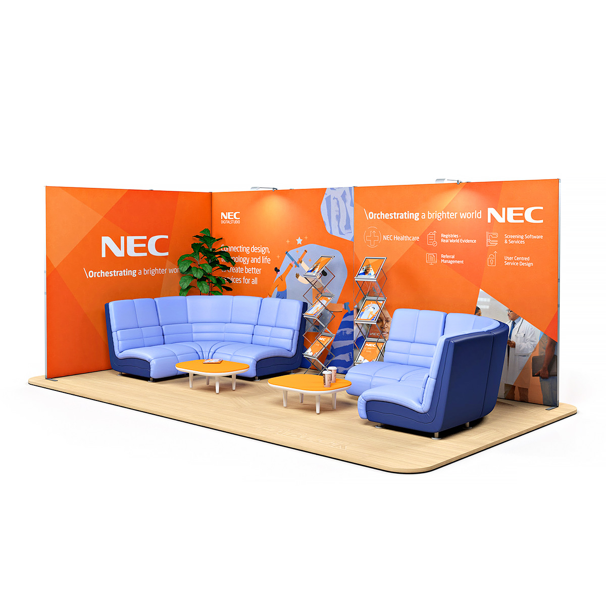 FABLOK® Fabric Exhibition Stand 5m x 3m