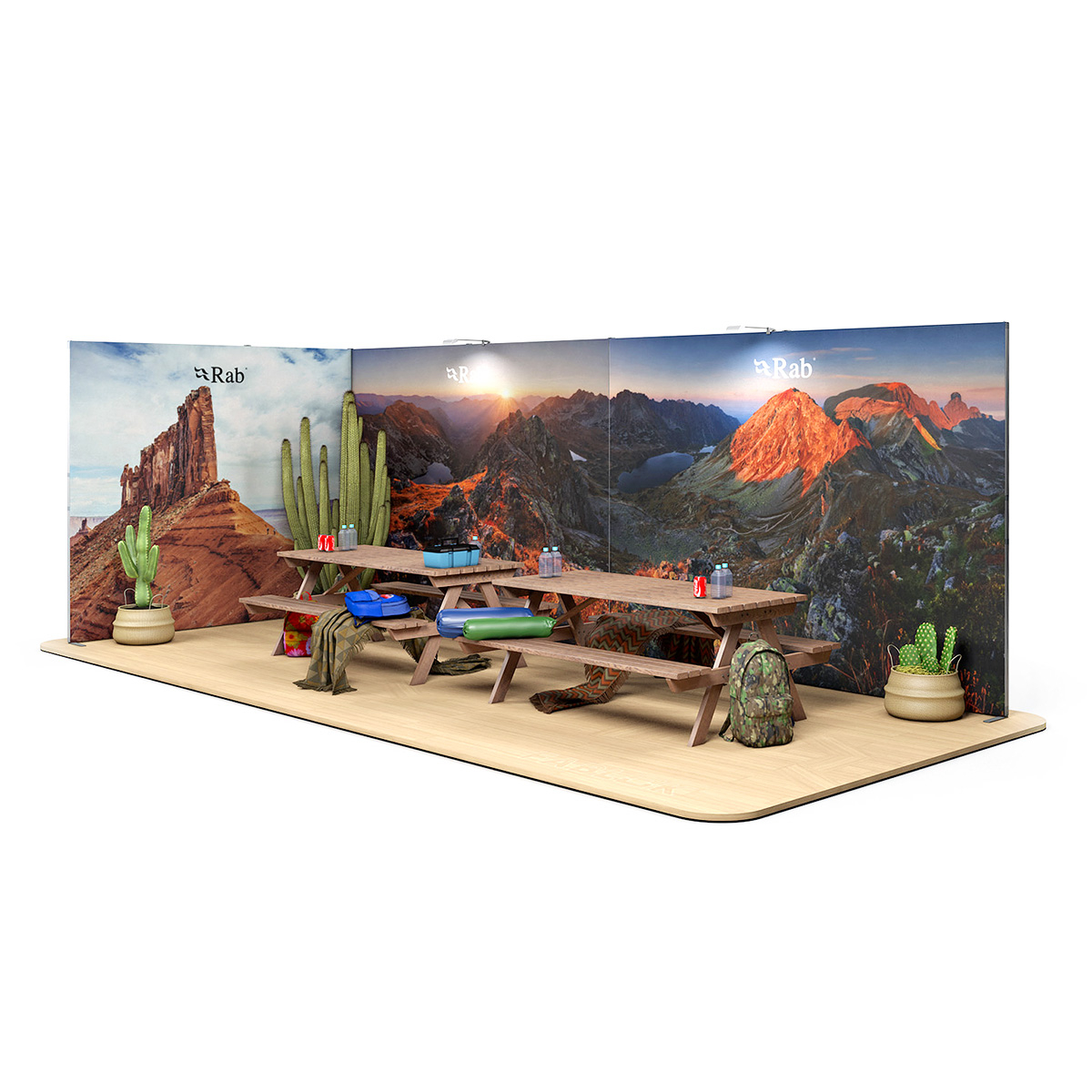 FABLOK® Fabric Exhibition Stand 6m x 3m