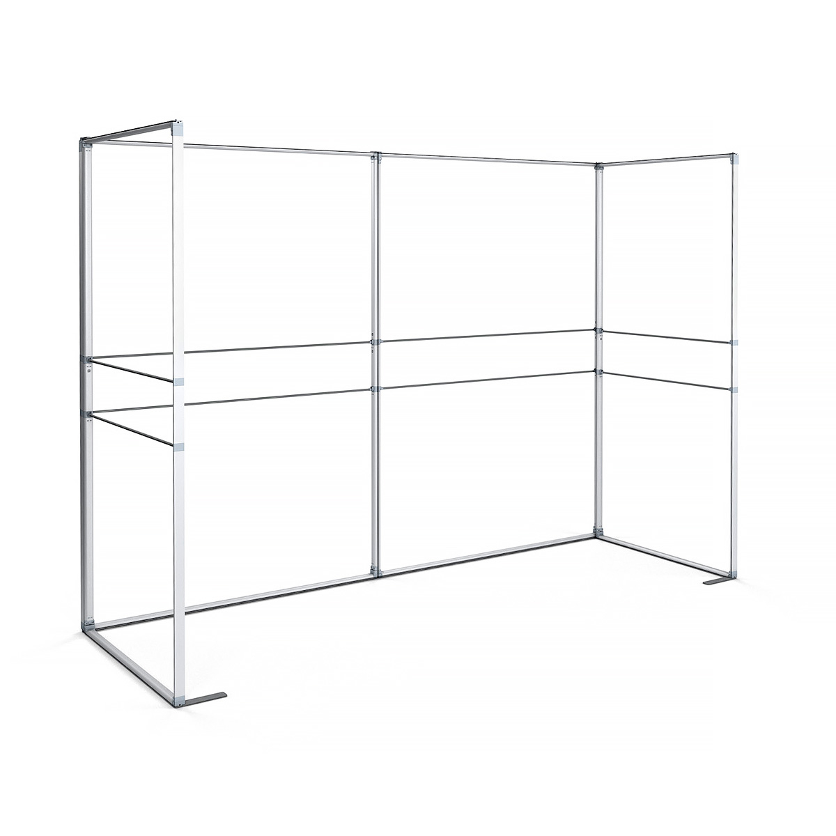 FABLOK® Folding SEG Frames Without Silicone Edge Fabric Graphics 3m x 1m U-Shape Stand Configuration