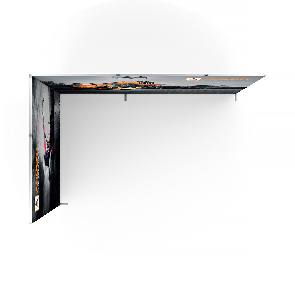 Overhead Floor Plan View of 4m x 2m FABLOK® Exhibition Stand