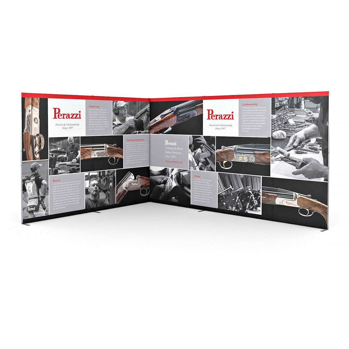 4m x 4m L-Shape Fabric Exhibition Stand FABLOK® SEG Displays