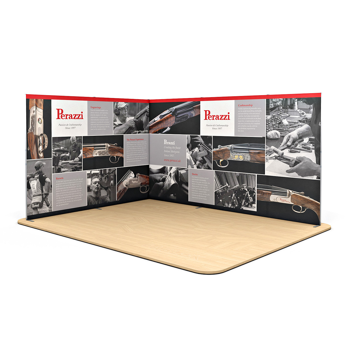 FABLOK<sup>®</sup> Tension Fabric Display Stand Exhibition Backdrop L Shape 4m x 4m