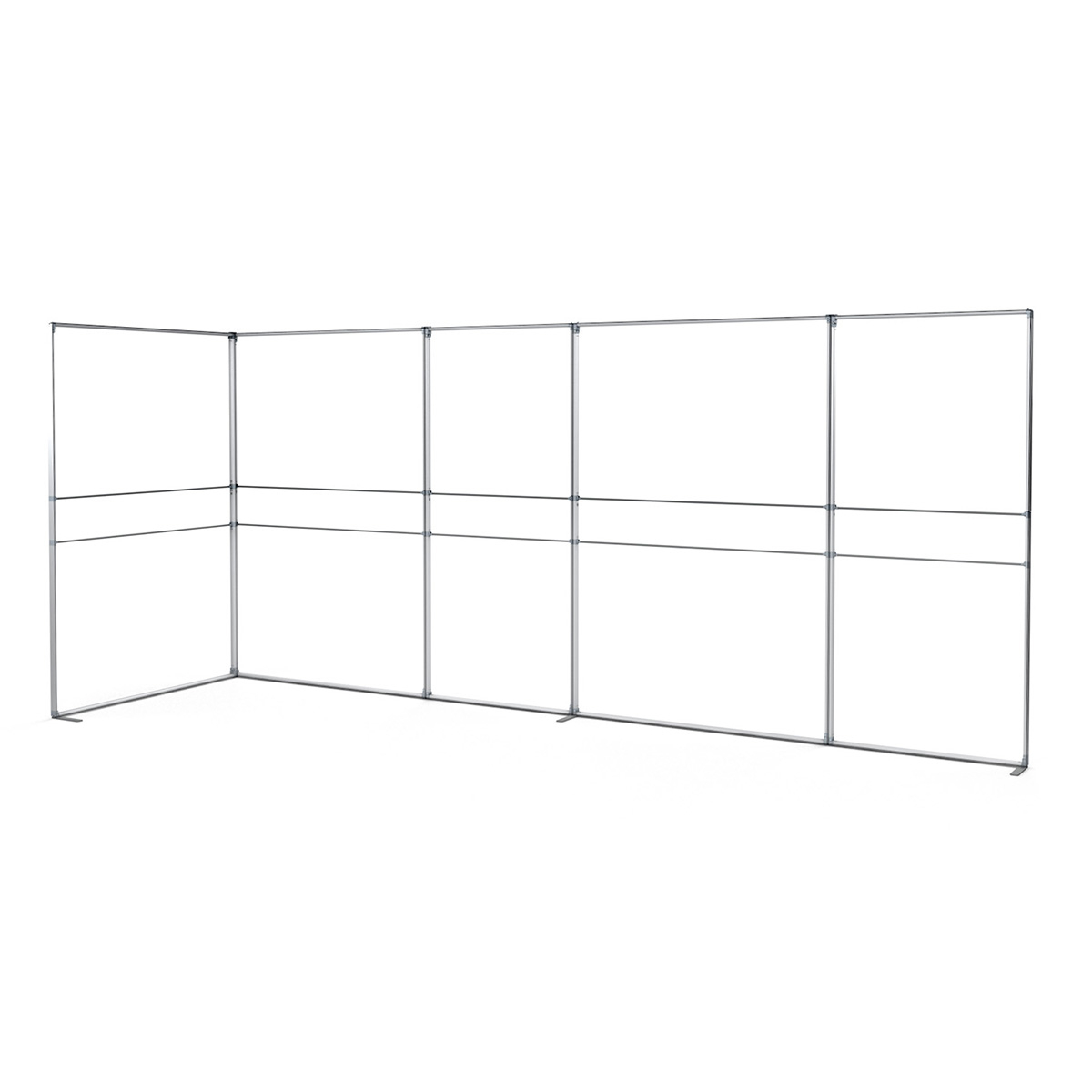 FABLOK® Fabric Exhibition Backdrop L Shape 5m x 2m Without Silicone Edge Graphics