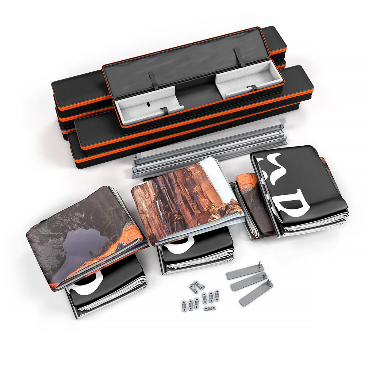 FABLOK® Displays Quickly Folds Down into Easy to Transport Pieces