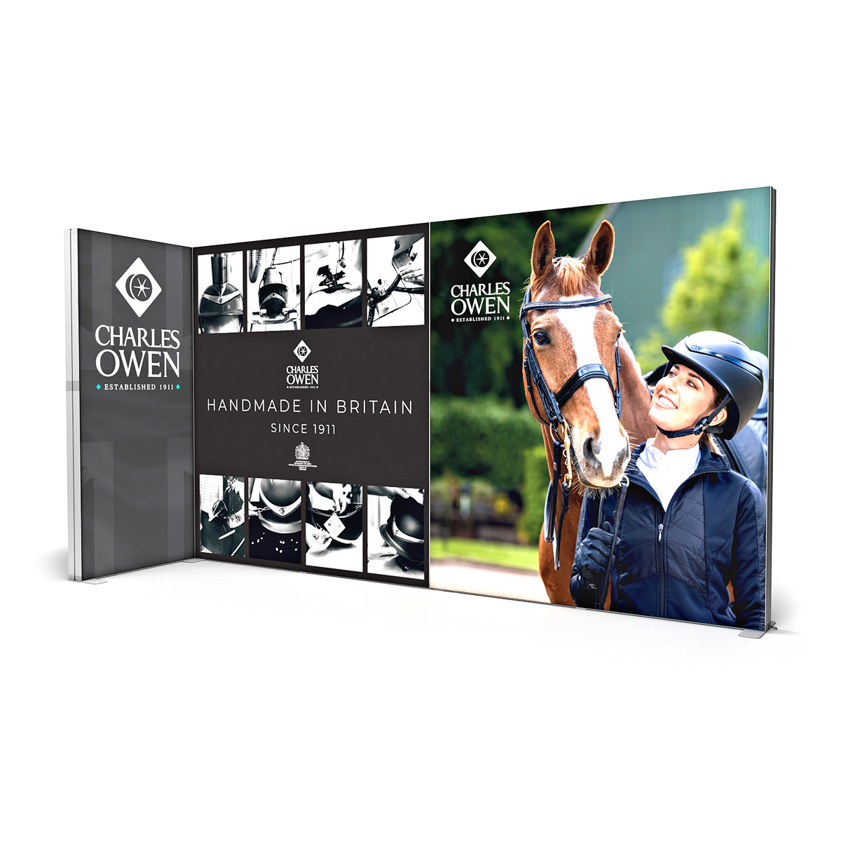 FABRILUX® 4x1m LED Fabric Lightbox Corner Backdrop Display Kit 17 No Counter
