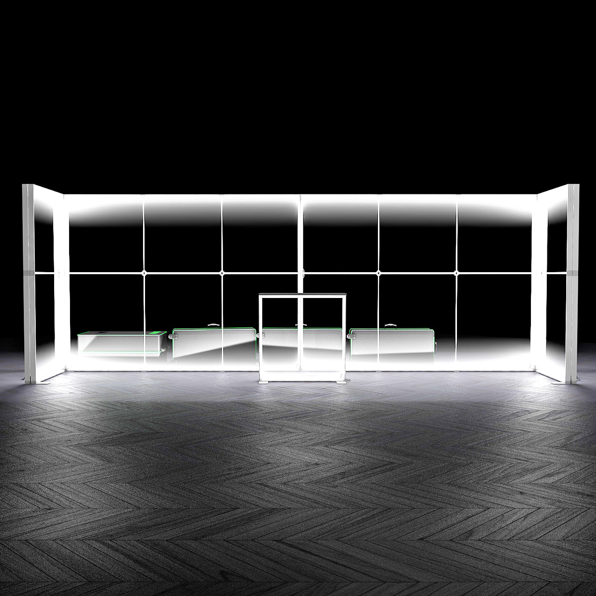 FABRILUX® 6x1 LED Fabric Lightbox Display Illuminated Exhibition Stand Backdrop Light Up TFS Frame Kit 28