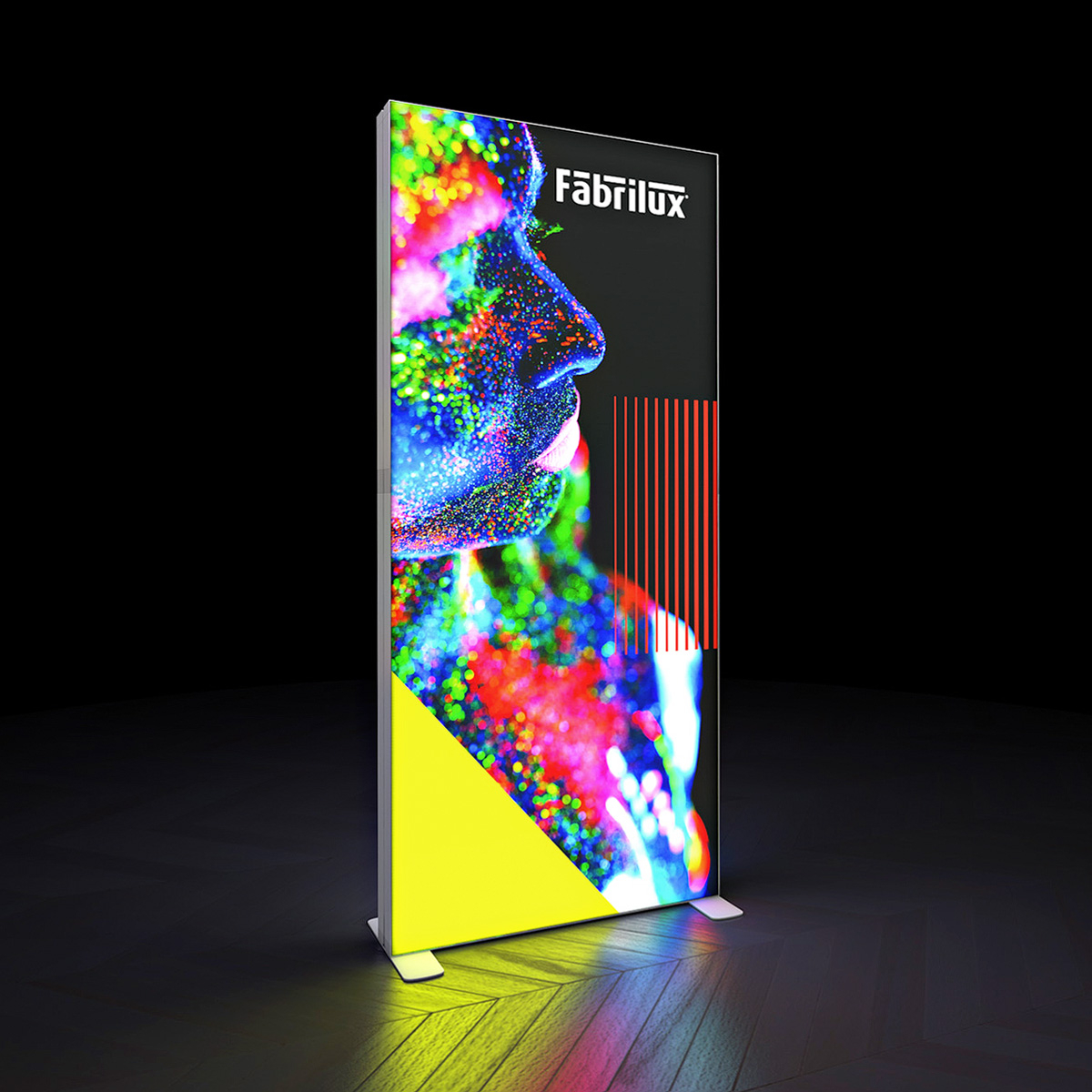 FABRILUX® Freestanding Fabric LED Lightbox With Double Sided Graphics No Extra Cost! 