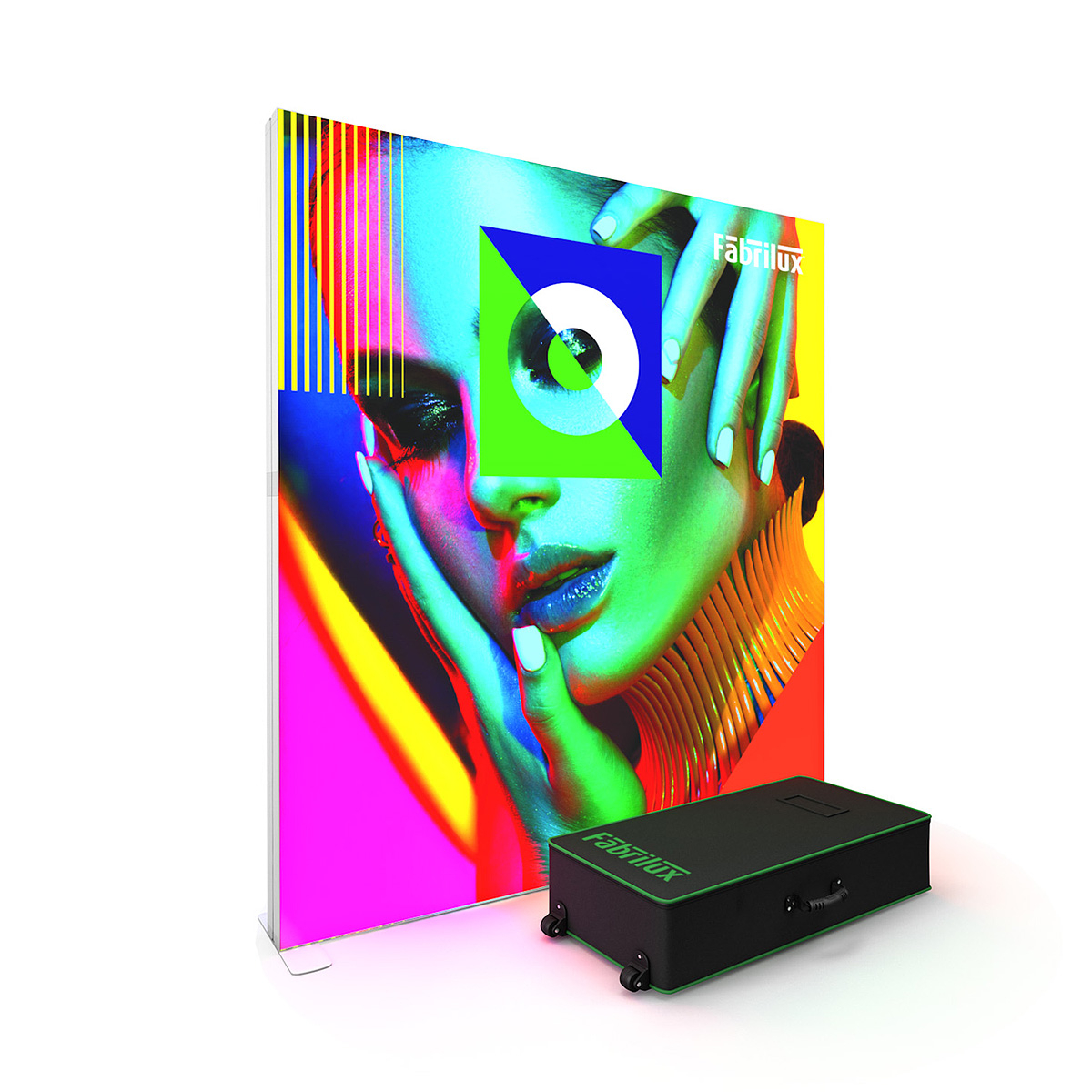 FABRILUX<sup>®</sup> Freestanding LED Lightbox Exhibition Stand 2000 x 2250mm
