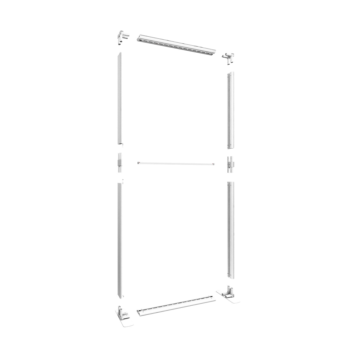 FABRILUX® LED Lightbox 1000 x 2250mm Exploded Parts Diagram