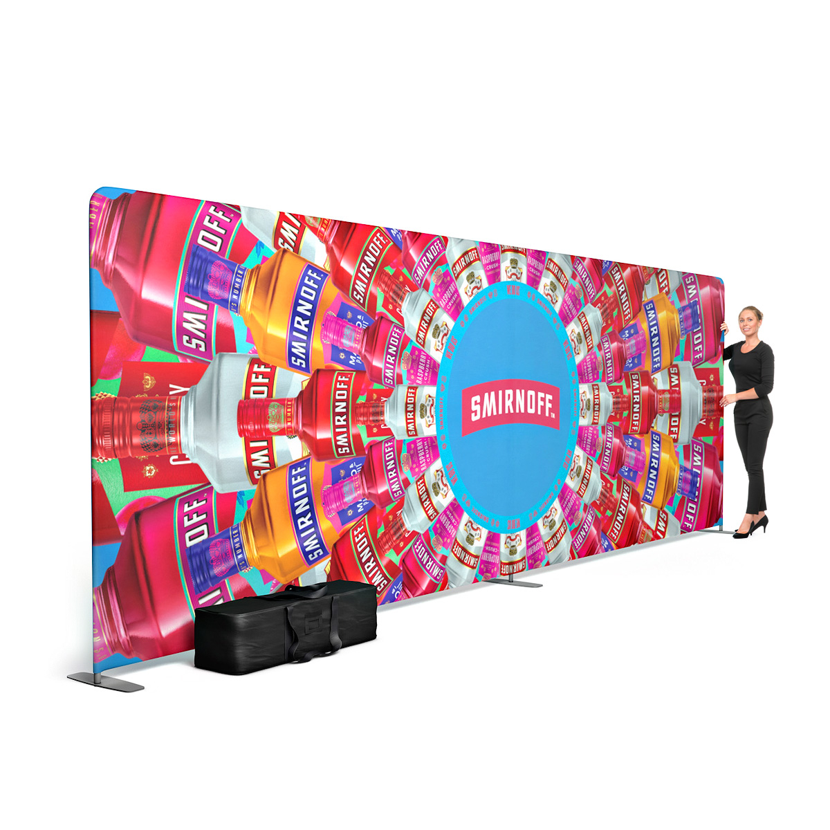 FABRIWALL® Tension Fabric Exhibition Stand Backwall 6m x 2m