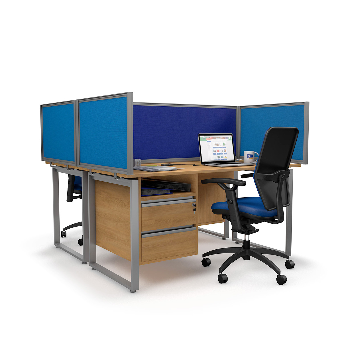 FRONTIER® Acoustic Office Desk Divider Screens Help Reduce Noise Pollution on Open Plan Offices