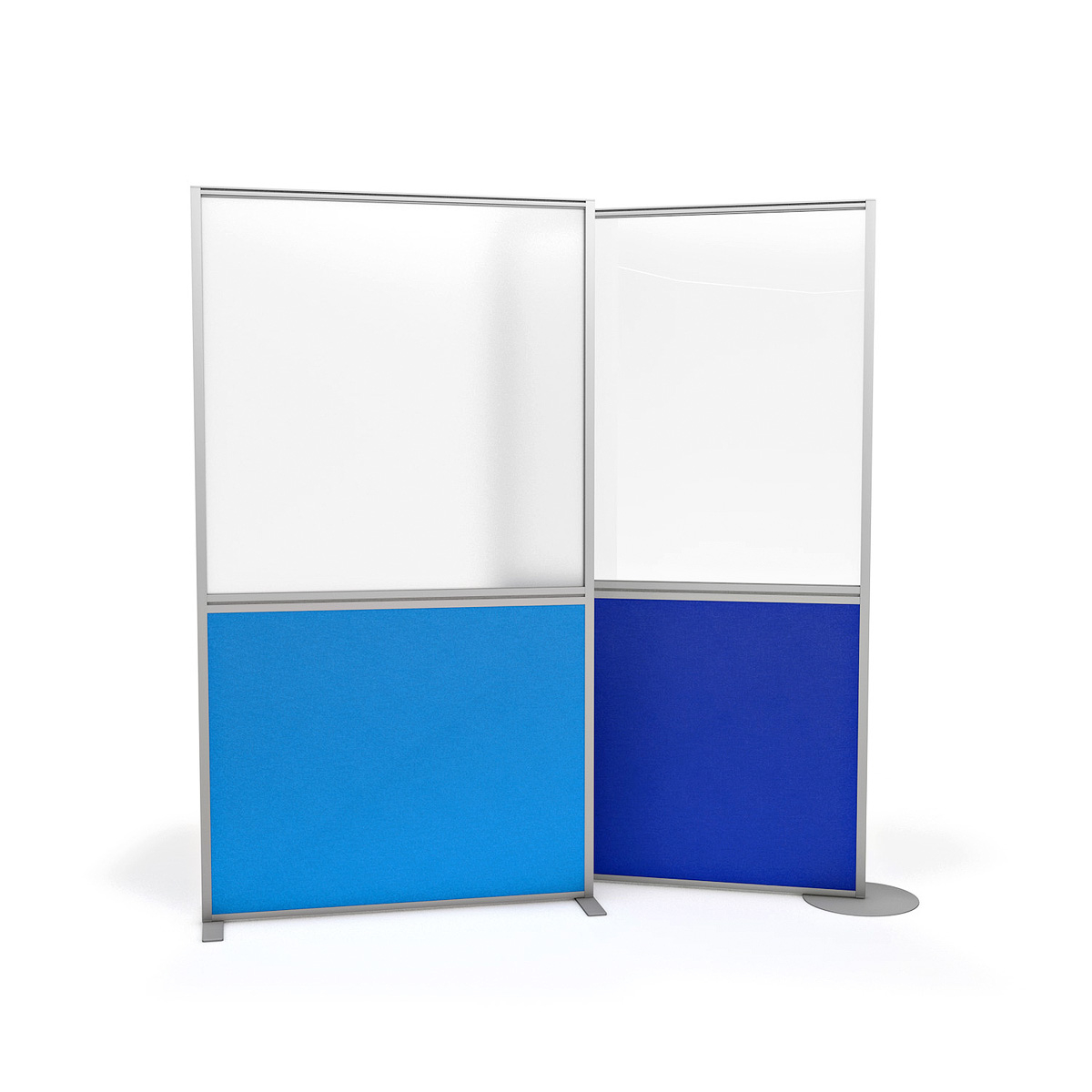 FRONTIER Free Standing Part-Glazed Office Partition Screen