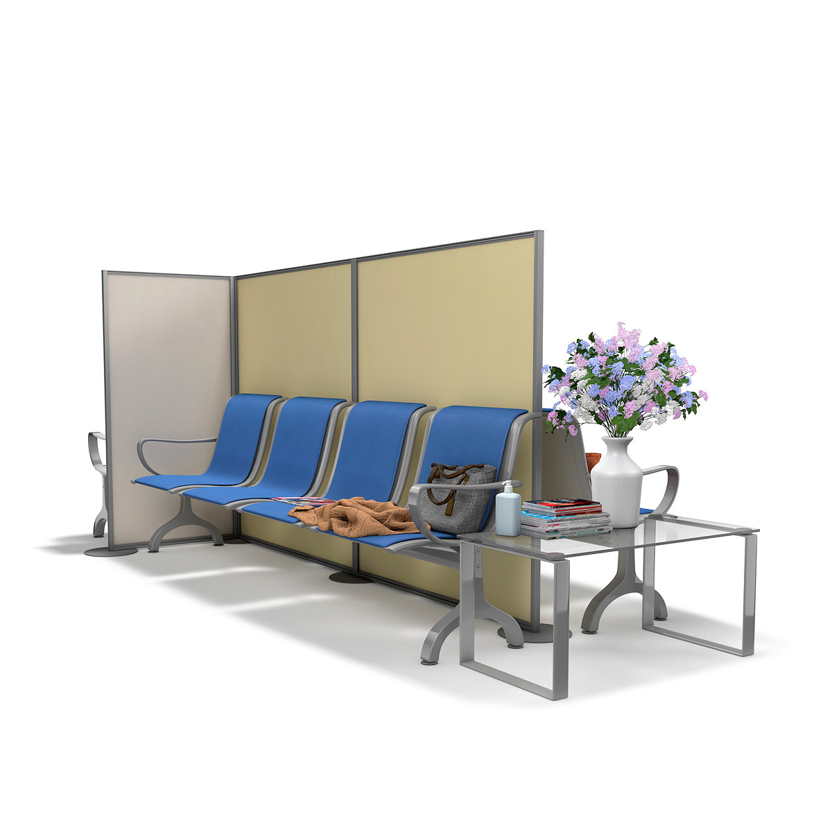 FRONTIER® Medical Screens Anti Microbial Freestanding Divider Screens 