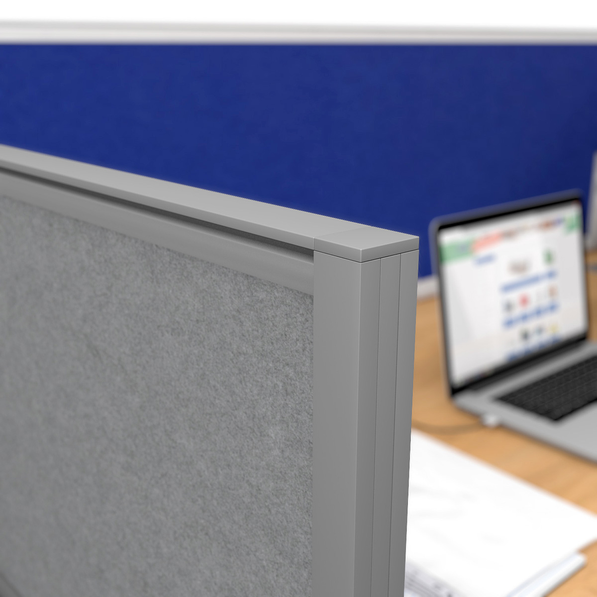 FRONTIER® Desk Screens Close Up 
